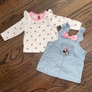 Disney Minnie Mouse Pink and Blue Dress Set